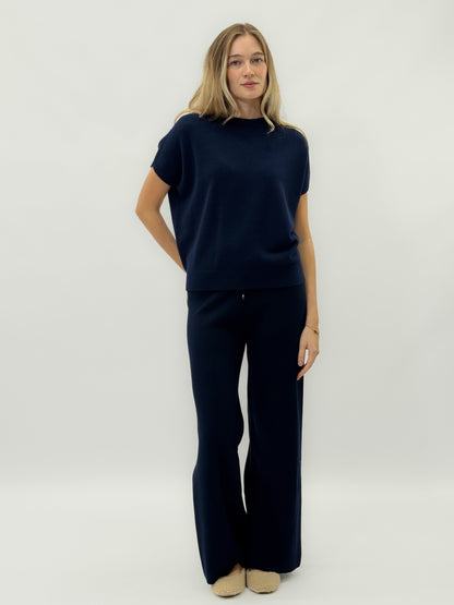 Pantalons doux en maille avec cordon de serrage