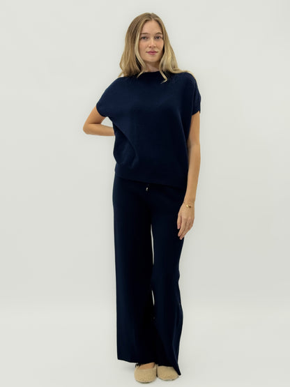 Pantalons doux en maille avec cordon de serrage