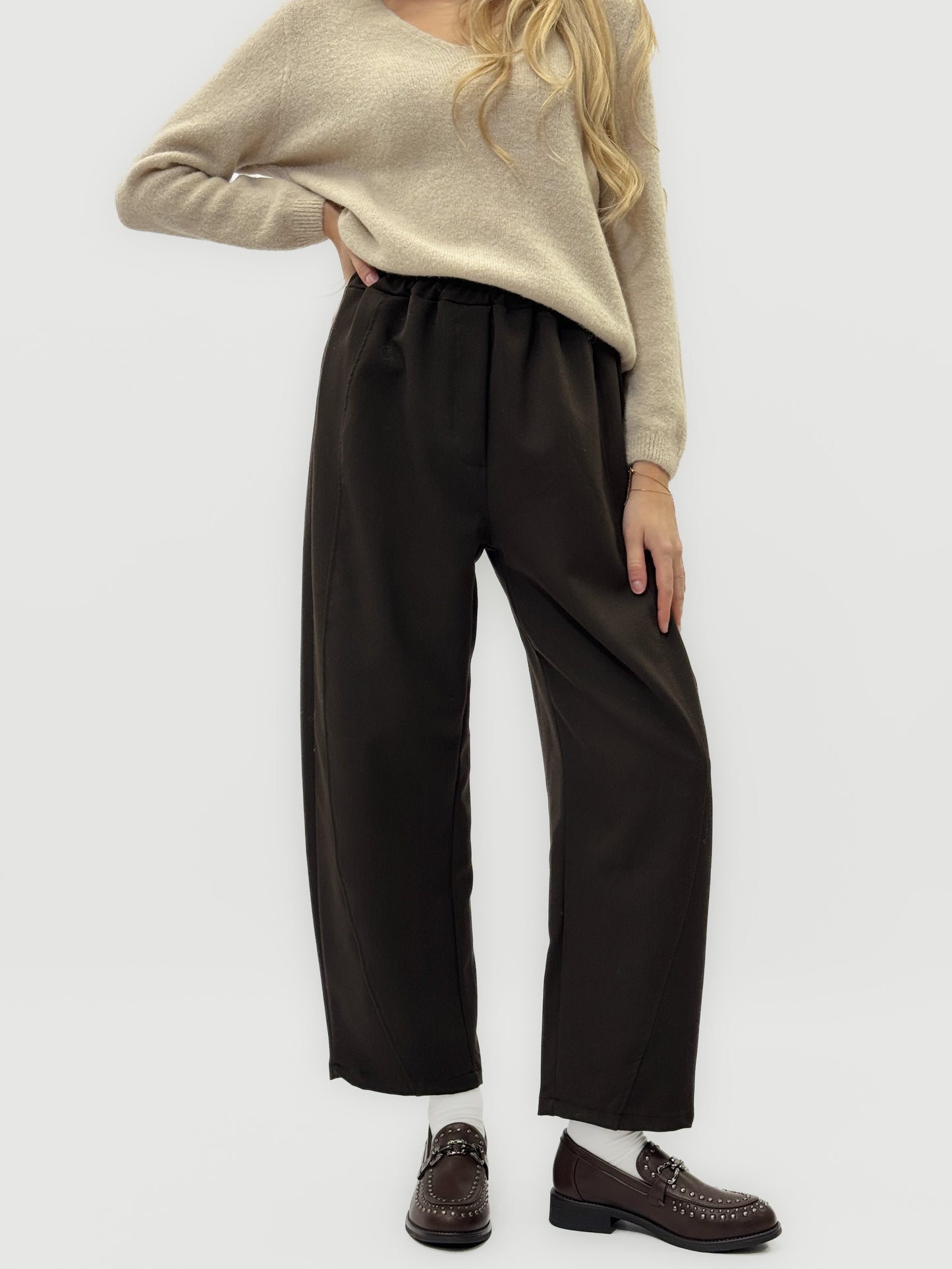 Pantalons amples avec taille élastique