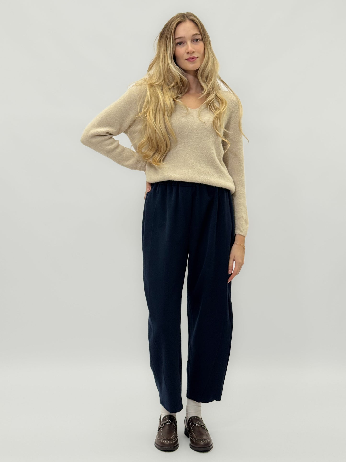 Pantalons amples avec taille élastique