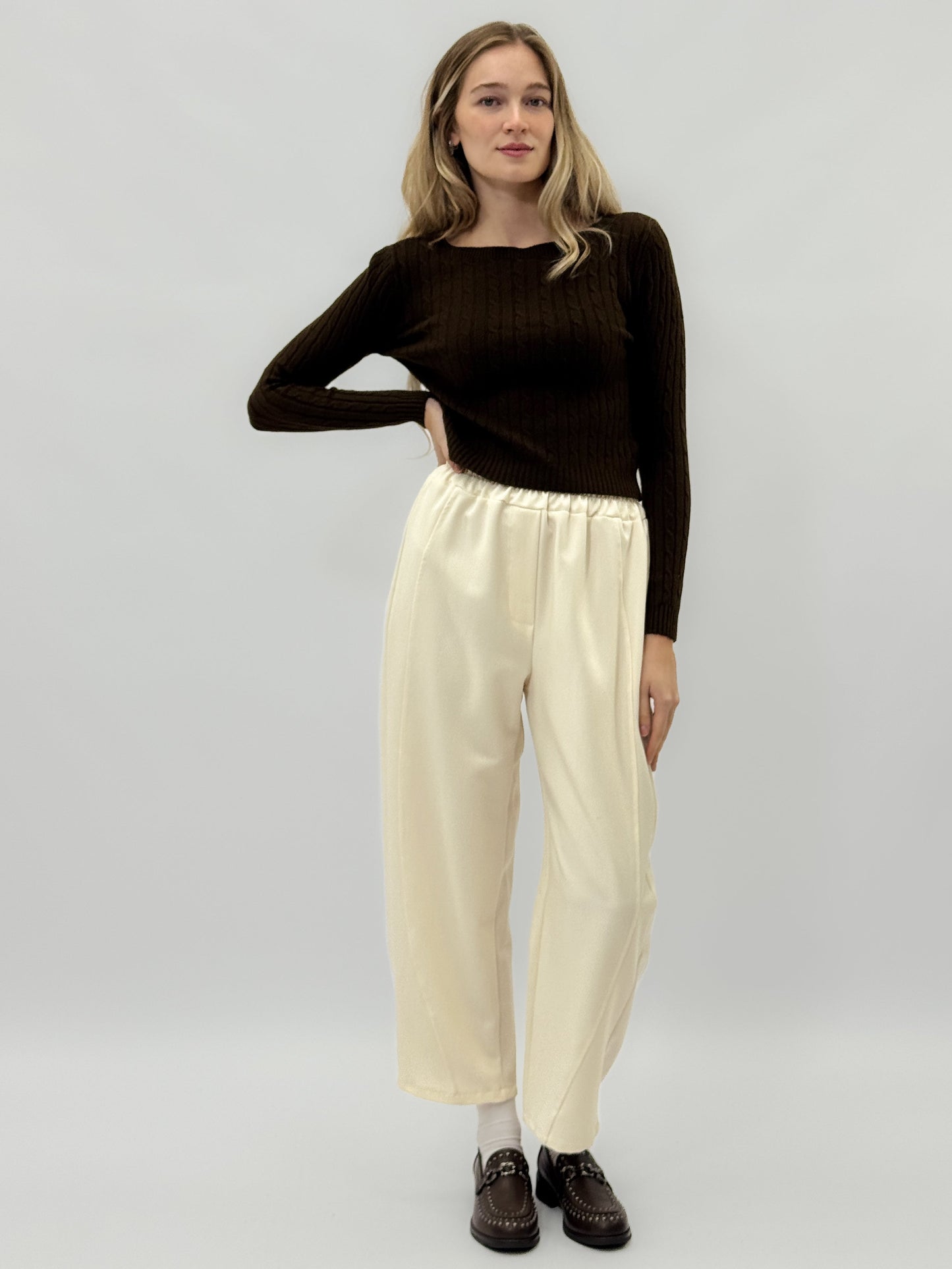 Pantalons amples avec taille élastique