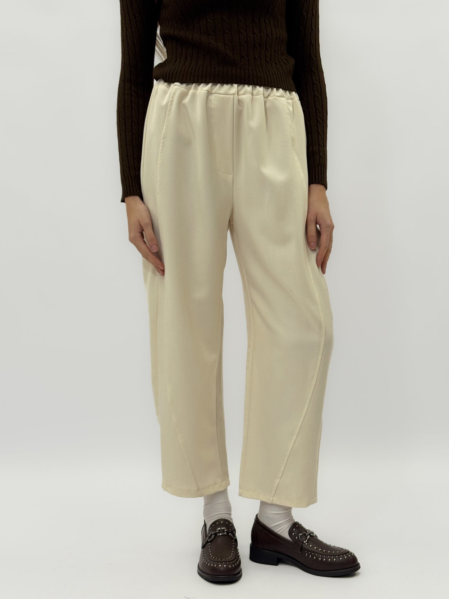 Pantalons amples avec taille élastique