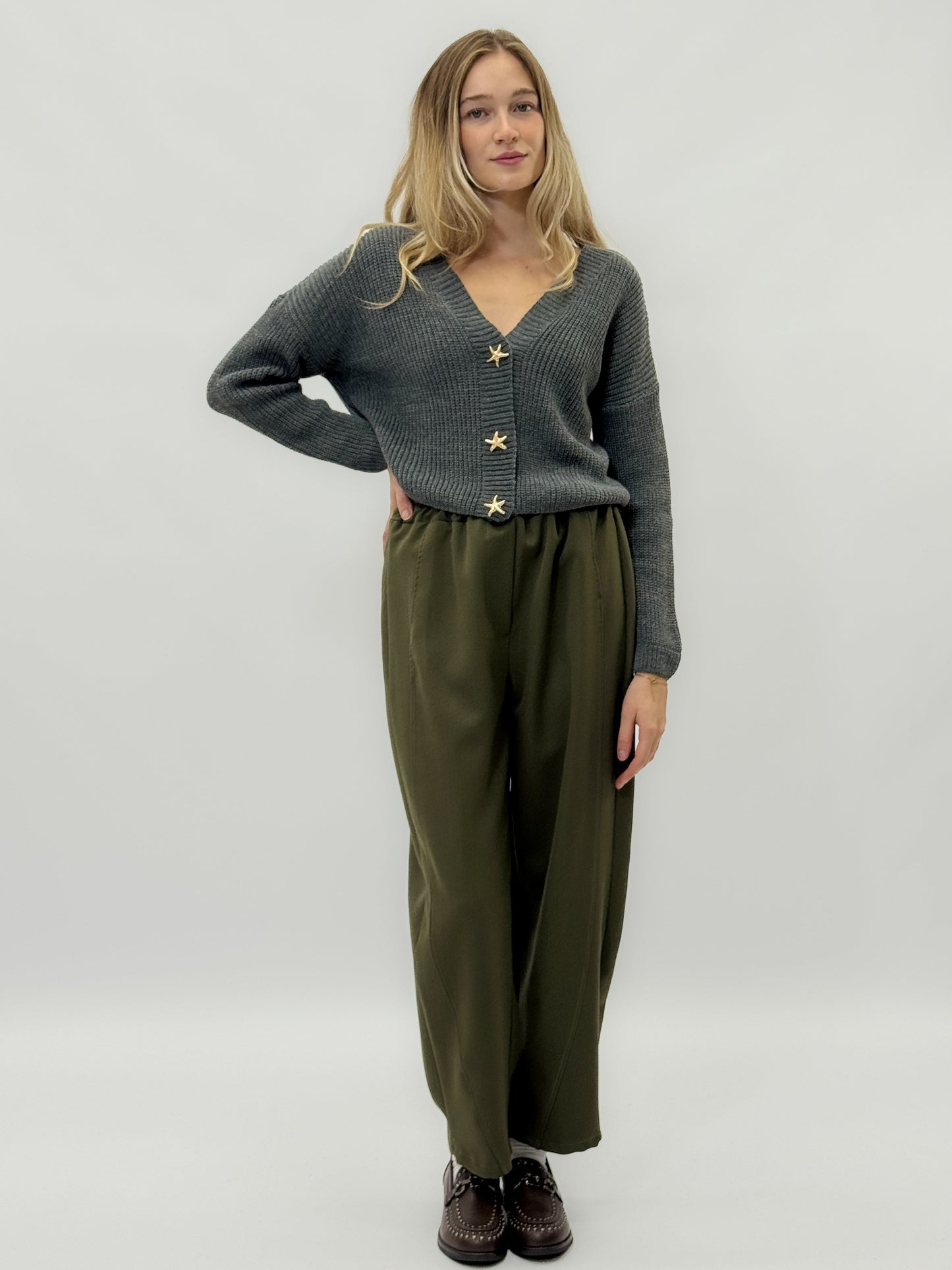 Pantalons amples avec taille élastique