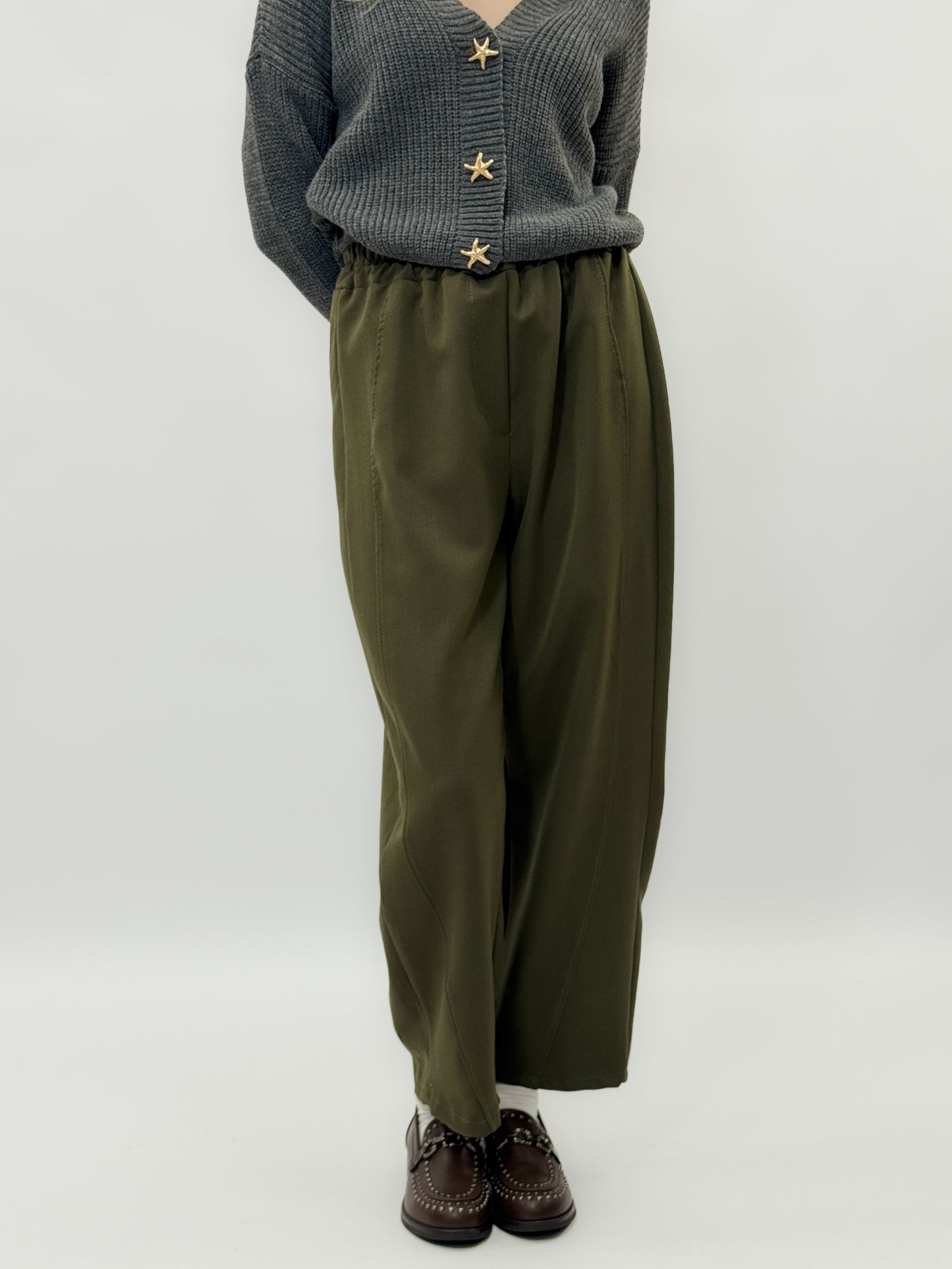 Pantalons amples avec taille élastique