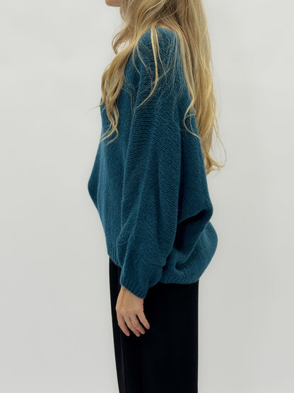 Pull doux avec décolleté en V