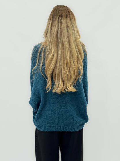 Pull doux avec décolleté en V