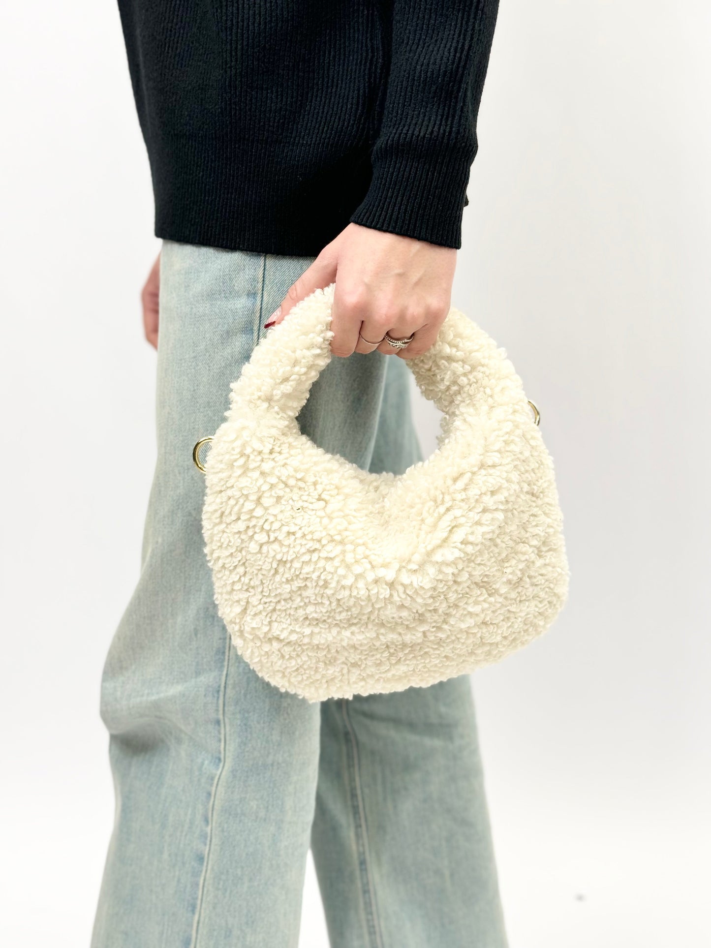 Sac à bandoulière en Teddy