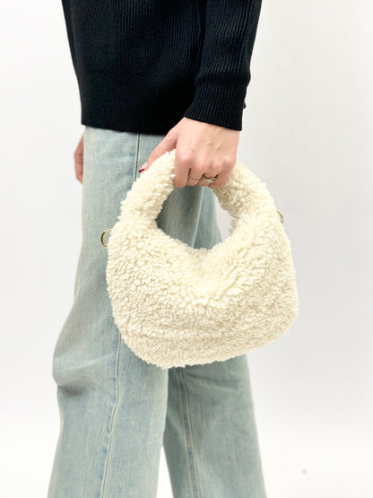 Sac à bandoulière en Teddy