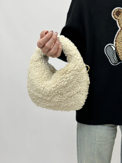 Sac à bandoulière en Teddy