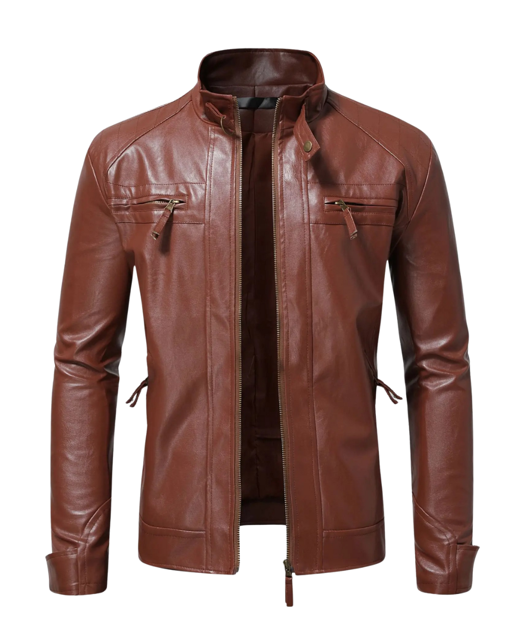 Veste en cuir élégante pour hommes