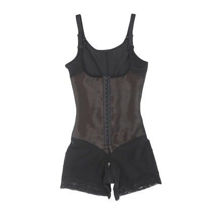 Felicia Short Powernet® - Body en Latex Aéré avec Poitrine Ouverte, Contrôle du Ventre et Compression Solide.