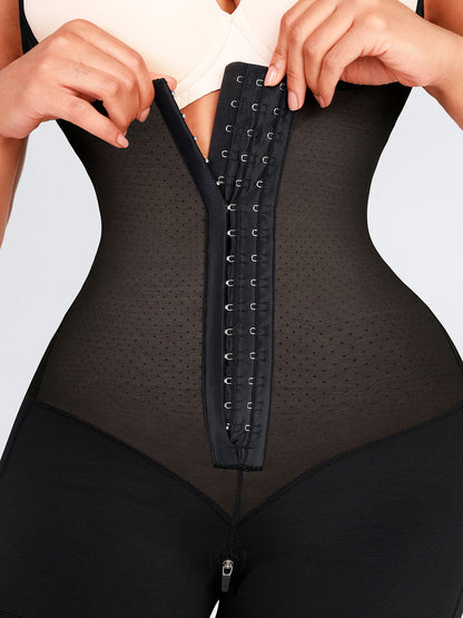 Felicia Short Powernet® - Body en Latex Aéré avec Poitrine Ouverte, Contrôle du Ventre et Compression Solide.
