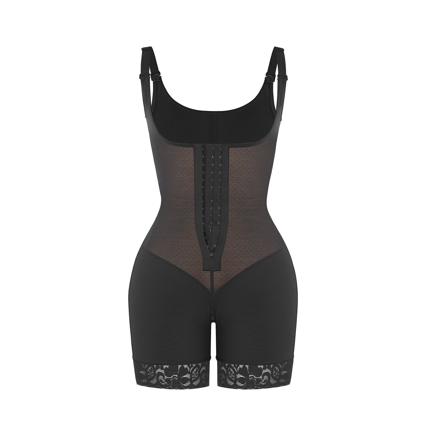 Felicia Short Powernet® - Body en Latex Aéré avec Poitrine Ouverte, Contrôle du Ventre et Compression Solide.