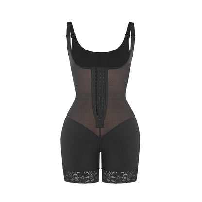 Felicia Short Powernet® - Body en Latex Aéré avec Poitrine Ouverte, Contrôle du Ventre et Compression Solide.