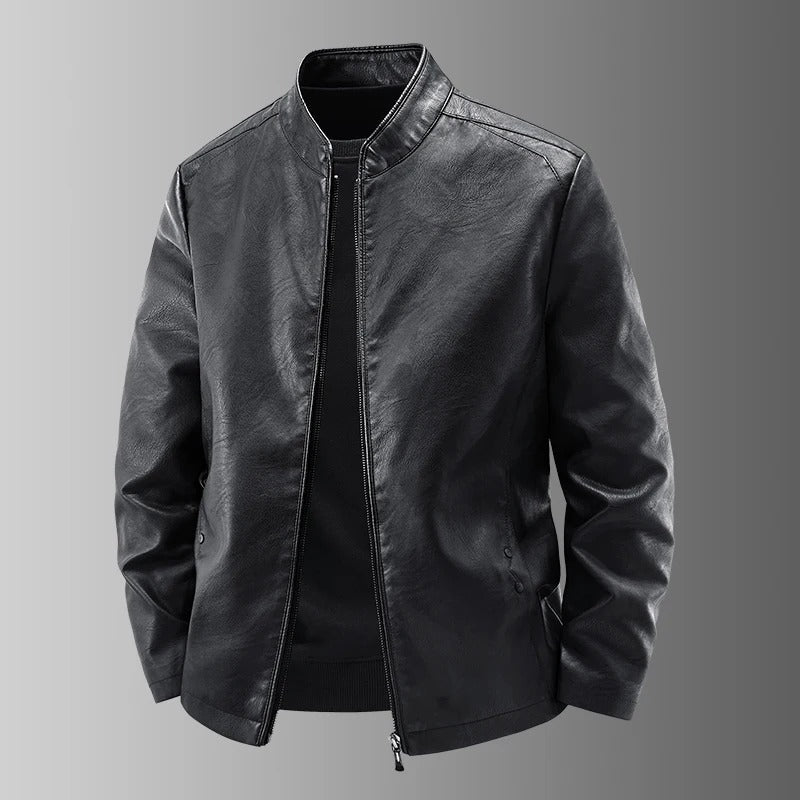 Veste en cuir motard