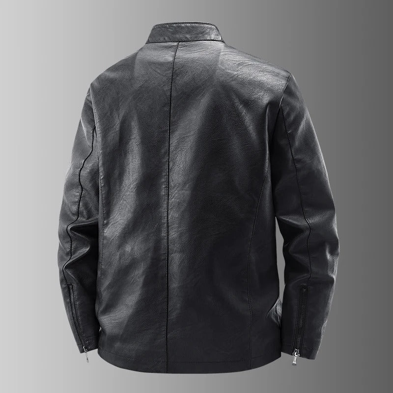 Veste en cuir motard