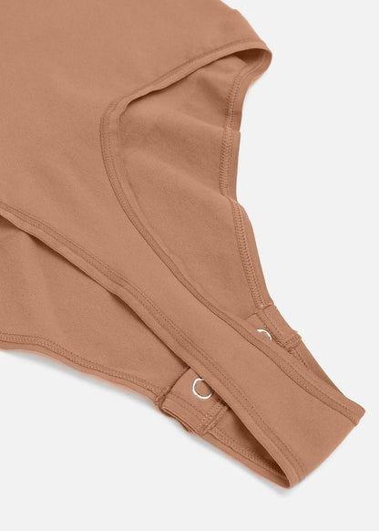 Marcella - Body à Manches Longues Sans Coutures avec String, Soutien-Gorge Intégré & Contrôle du Ventre