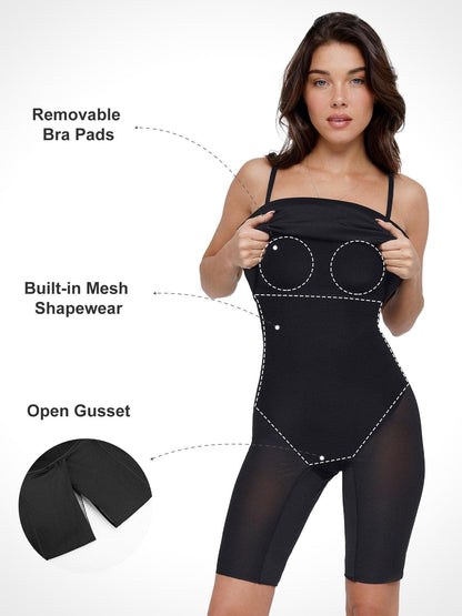 Robe Tube Midi Slimming Bluetag Cooling Shapewear