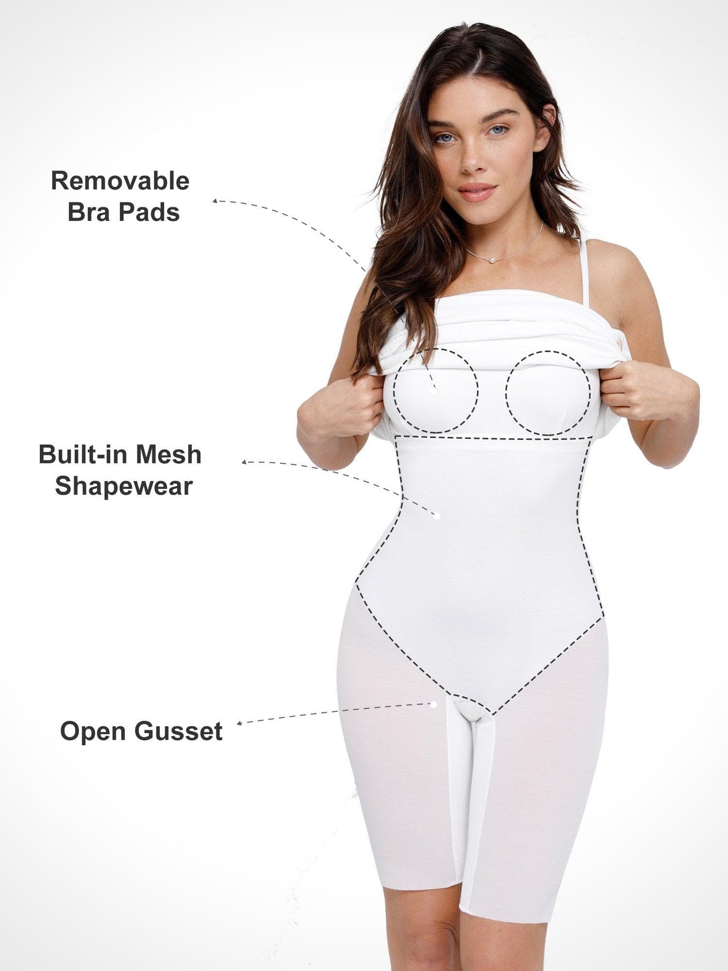 Robe Tube Midi Slimming Bluetag Cooling Shapewear
