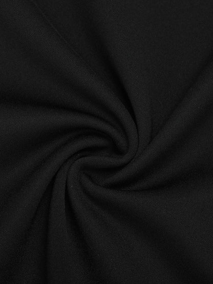 Robe Midi Bodycon à Manches Courtes et Dos Nu Shapewear