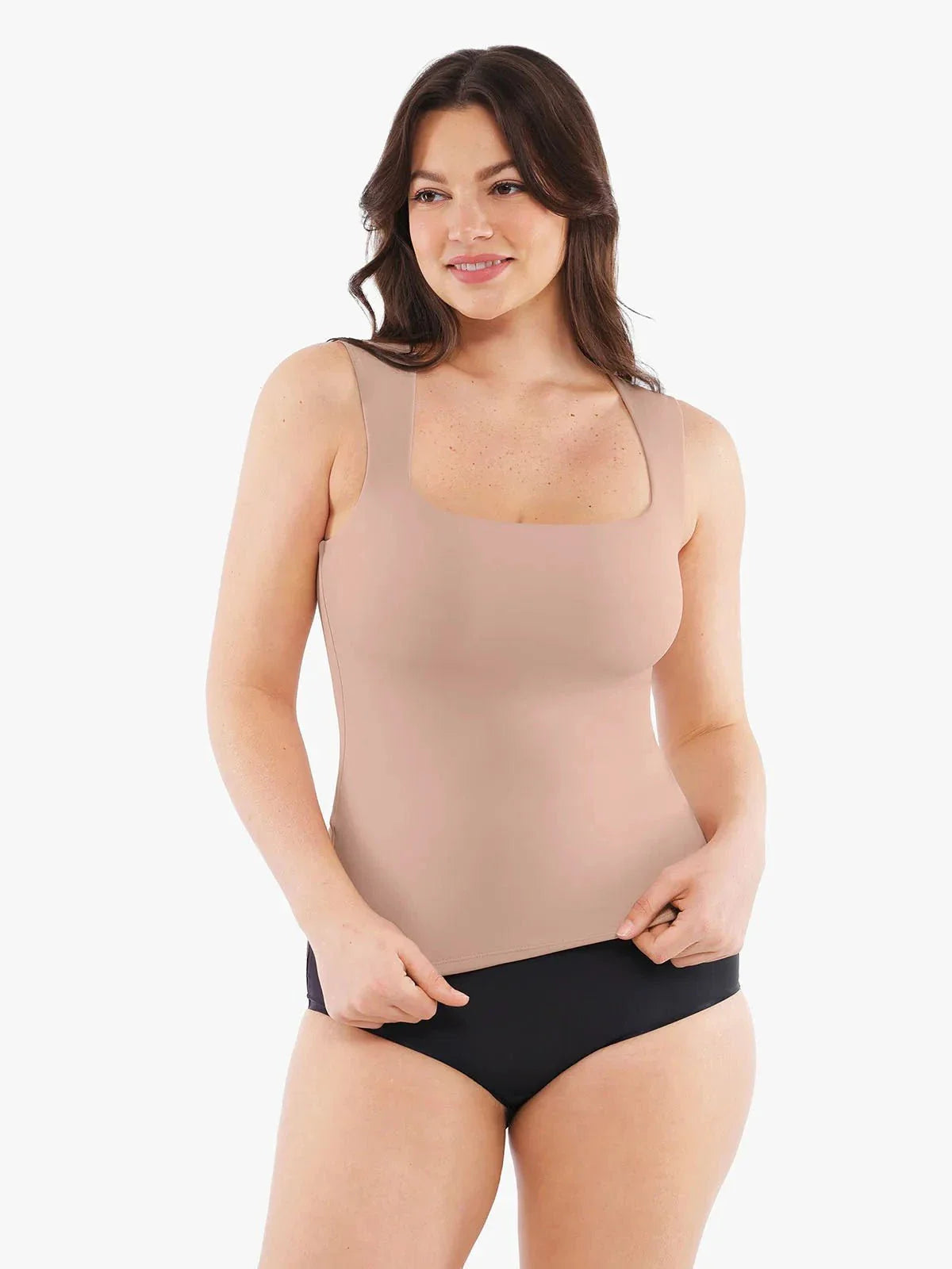 Haut sans manches à double couche avec effet modelant Cloud-Touch