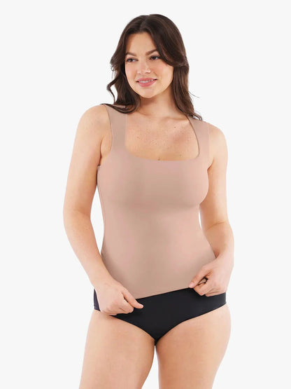 Haut sans manches à double couche avec effet modelant Cloud-Touch
