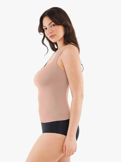 Haut sans manches à double couche avec effet modelant Cloud-Touch