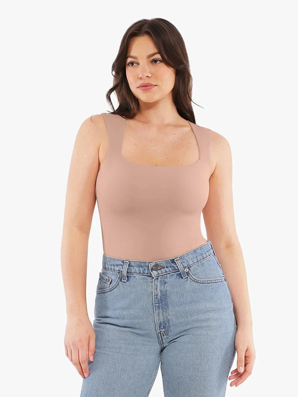 Haut sans manches à double couche avec effet modelant Cloud-Touch