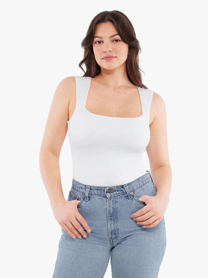 Haut sans manches à double couche avec effet modelant Cloud-Touch