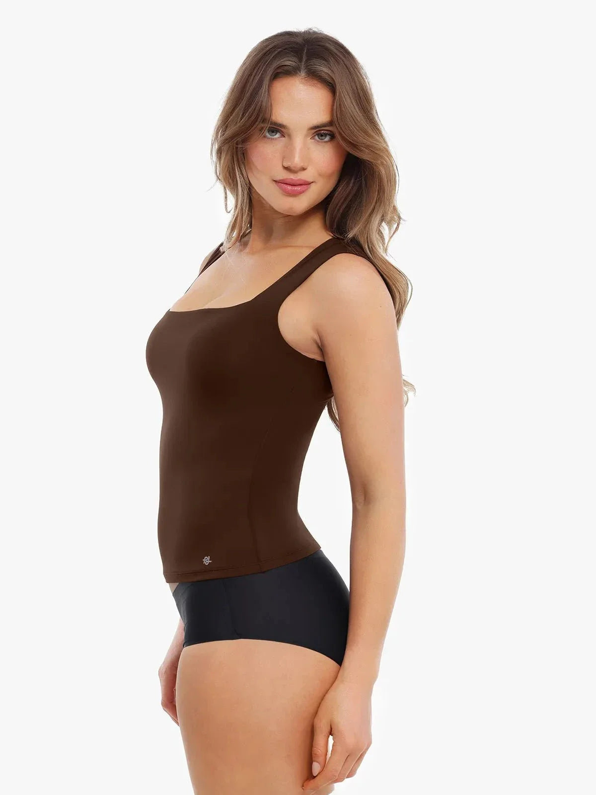 Haut sans manches à double couche avec effet modelant Cloud-Touch