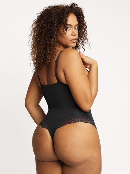 Body en Dentelle à Encolure Profonde en V ou Jupes en Similicuir
