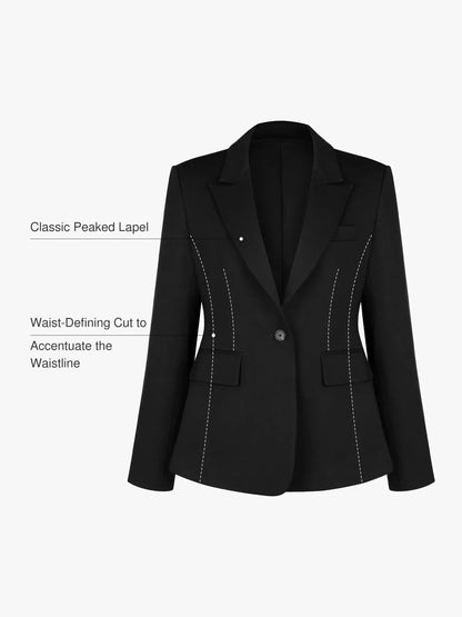Blazer Ajusté Sculptant