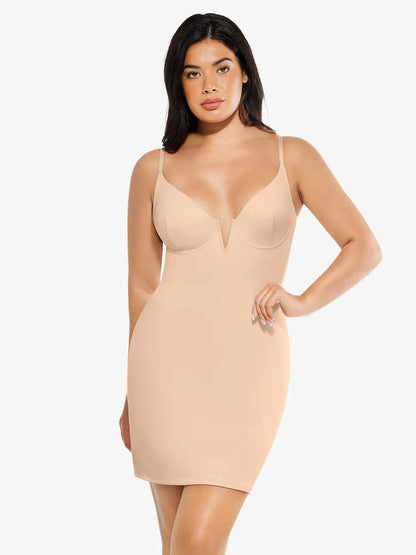 Robe Sculptante en Dentelle 2-en-1