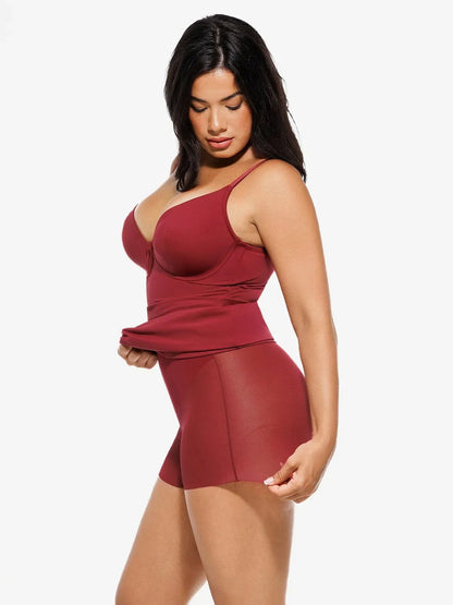 Robe Sculptante en Dentelle 2-en-1