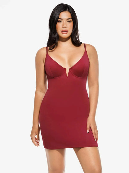 Robe Sculptante en Dentelle 2-en-1