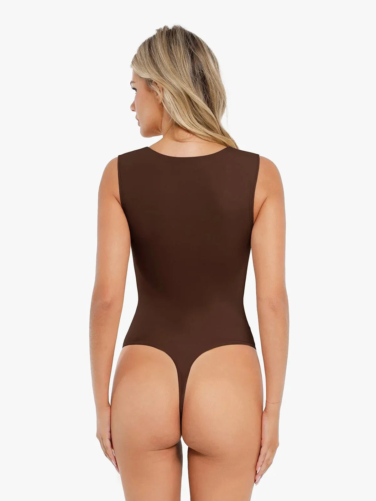 Body sans manches à col carré Shapewear Cloudsense