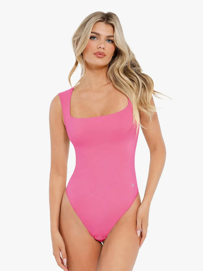 Body sans manches à col carré Shapewear Cloudsense