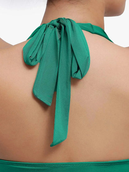 Body de Contrôle du Ventre à Col Cowl