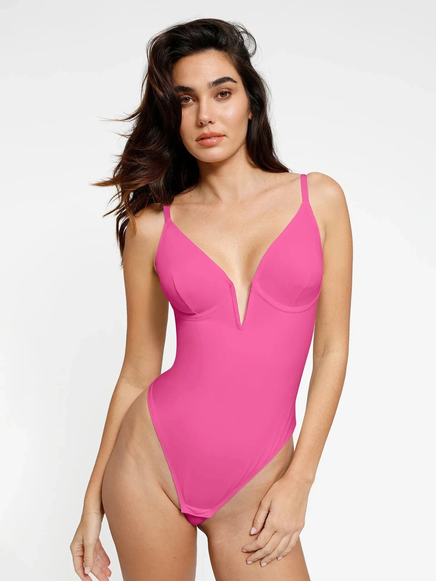 Body Sculptant Monokini à Dos Bas en V Profond
