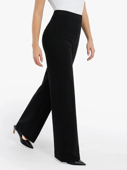 Pantalons Ponte Large à Taille Haute Shapewear Executive
