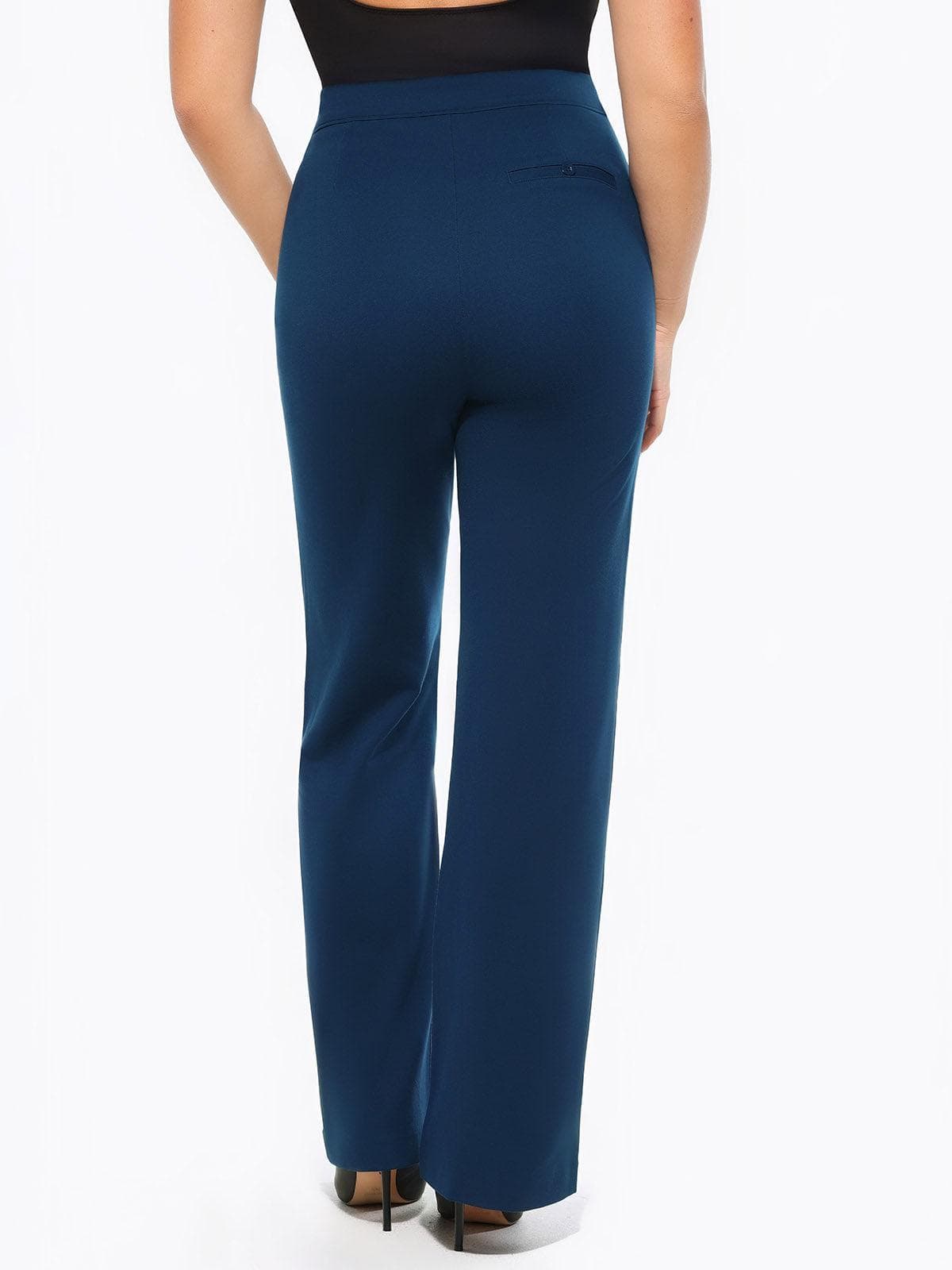 Pantalons Ponte Large à Taille Haute Shapewear Executive