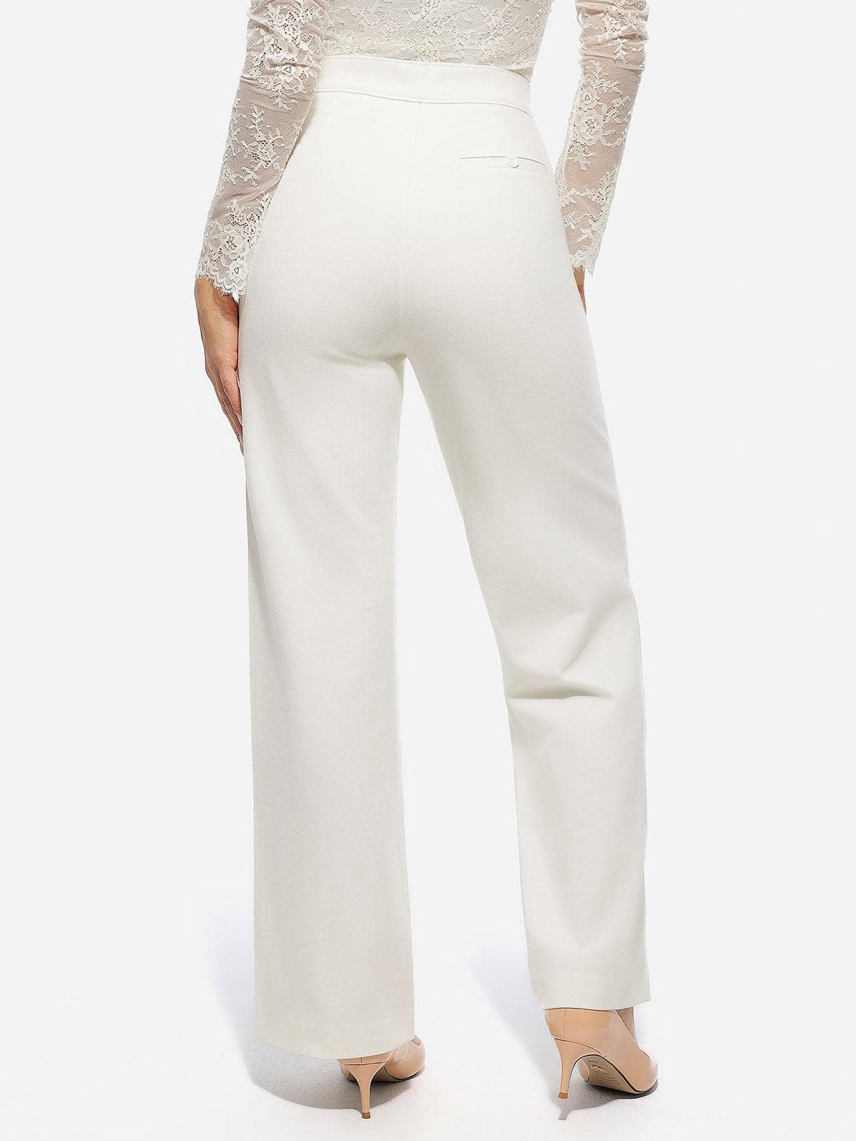 Pantalons Ponte Large à Taille Haute Shapewear Executive