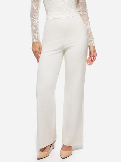 Pantalons Ponte Large à Taille Haute Shapewear Executive