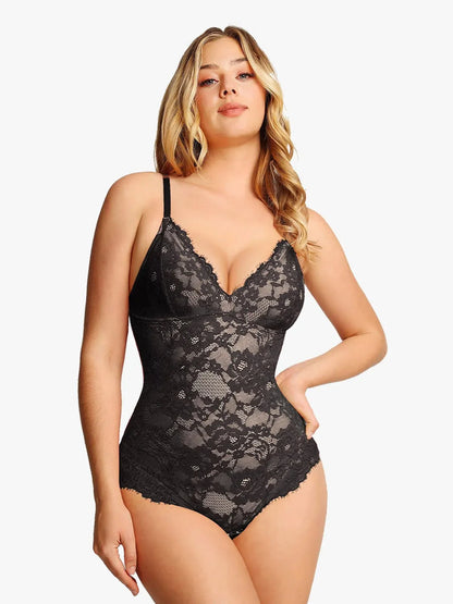 Shapewear Contrôle Ferme Bodysuit en Dentelle Complète
