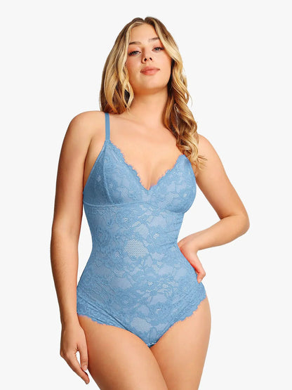 Shapewear Contrôle Ferme Bodysuit en Dentelle Complète