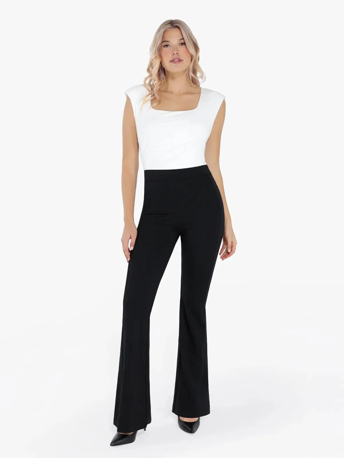 Pantalon Ponte à Jambes Évasées avec Contrôle du Ventre Shapewear Freedom