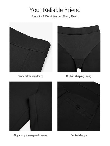 Pantalon Ponte à Jambes Évasées avec Contrôle du Ventre Shapewear Freedom