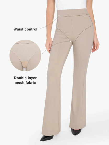 Pantalon Ponte à Jambes Évasées avec Contrôle du Ventre Shapewear Freedom
