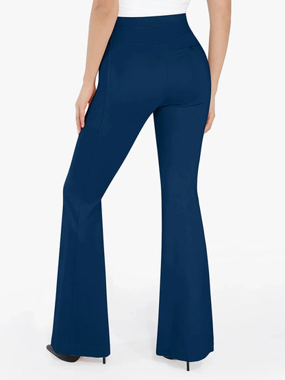 Pantalon Ponte à Jambes Évasées avec Contrôle du Ventre Shapewear Freedom