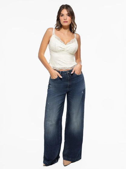 Camisole de Contournement en Dentelle